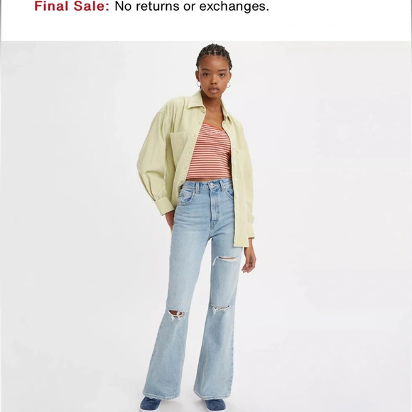 Levi’s 70's High Flare Women's Jeans 26 x 32 NWT - Picture 2 of 13